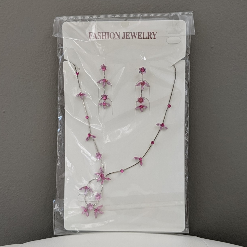 Necklace with matching earrings